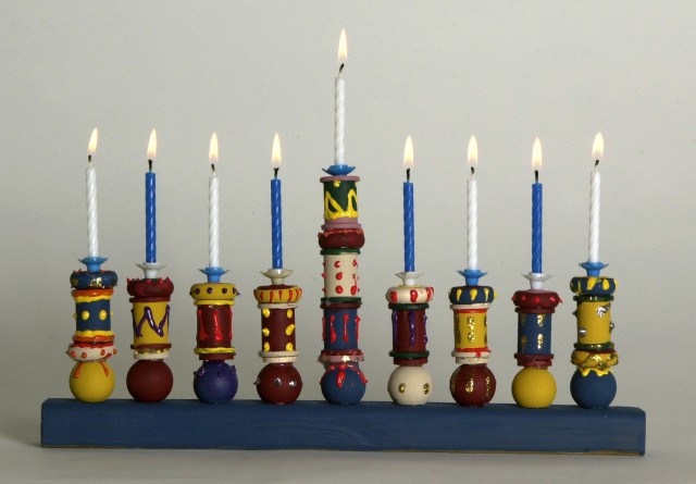 HOLIDAYS HANNUKAH CHANUKAH MENORAH CANDELABRA