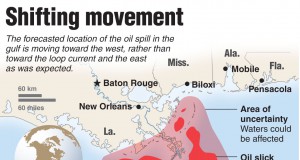 Gulf oil spill threatens Louisiana coast