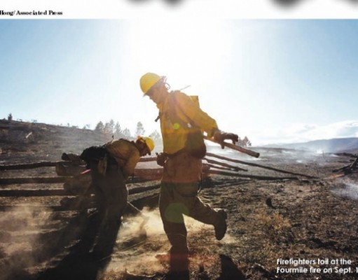 Rogue firefighters sneak to save homes