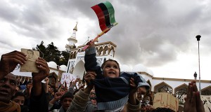 Libyan city no longer ruled by Gadhafi, but protests continue
