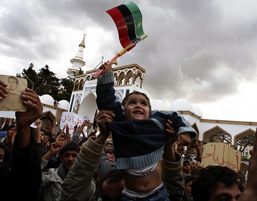 Libyan city no longer ruled by Gadhafi, but protests continue