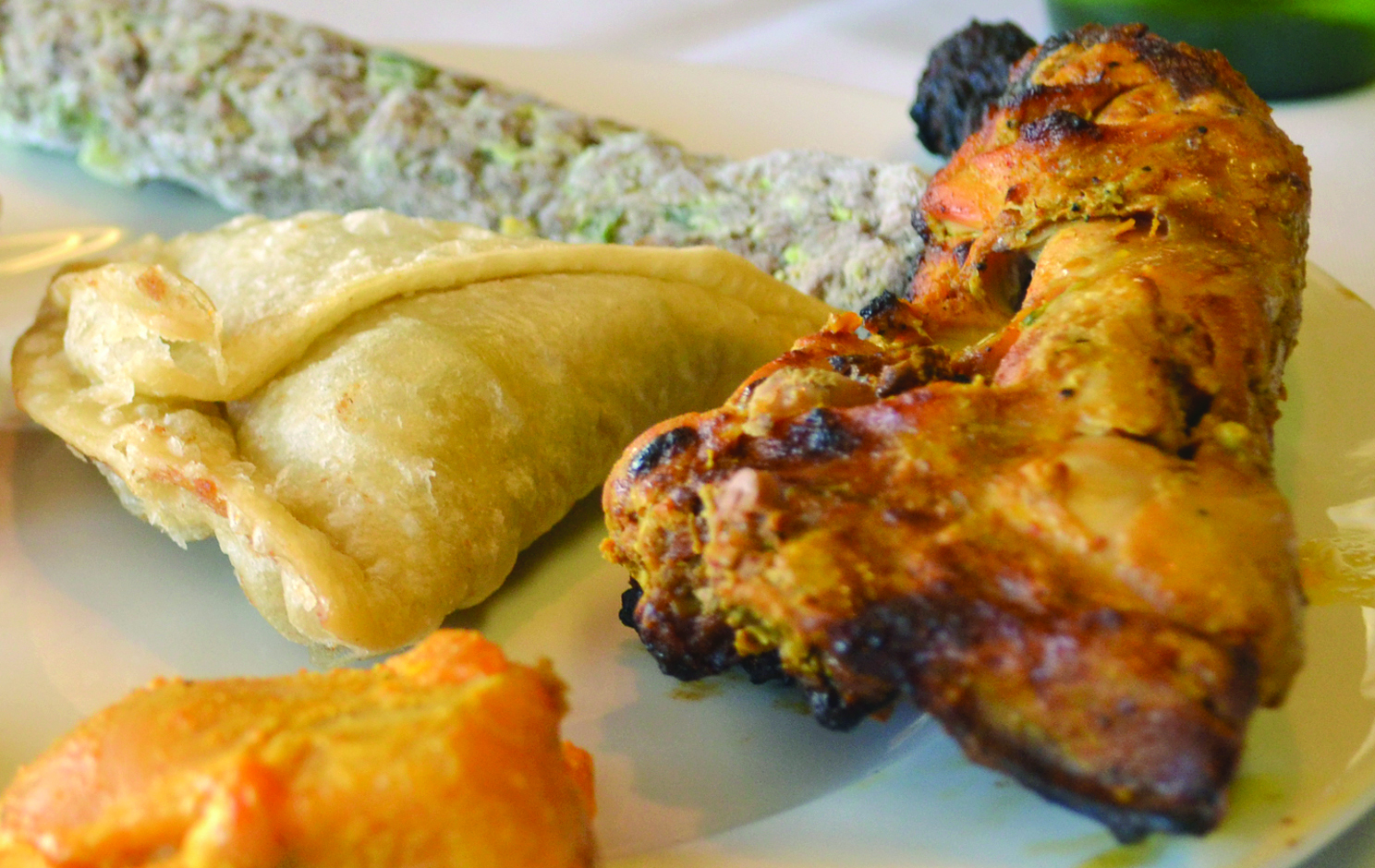 Indian food, buffet style