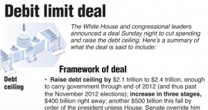 Obama announces deal to raise debt limit, cut spending