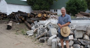 Couple uses materials from burned home to build new one