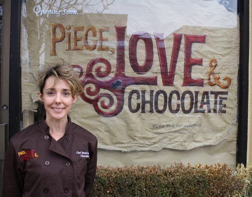 Serving a piece of love through chocolate