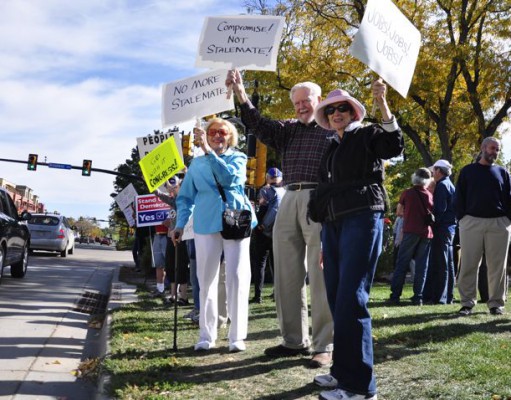 Baby’s — and Grandma’s — first protest