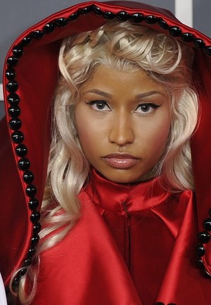Nicki Minaj poses on the red carpet at t