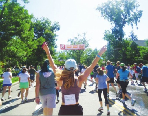 Bolder Boulder and beer bongs