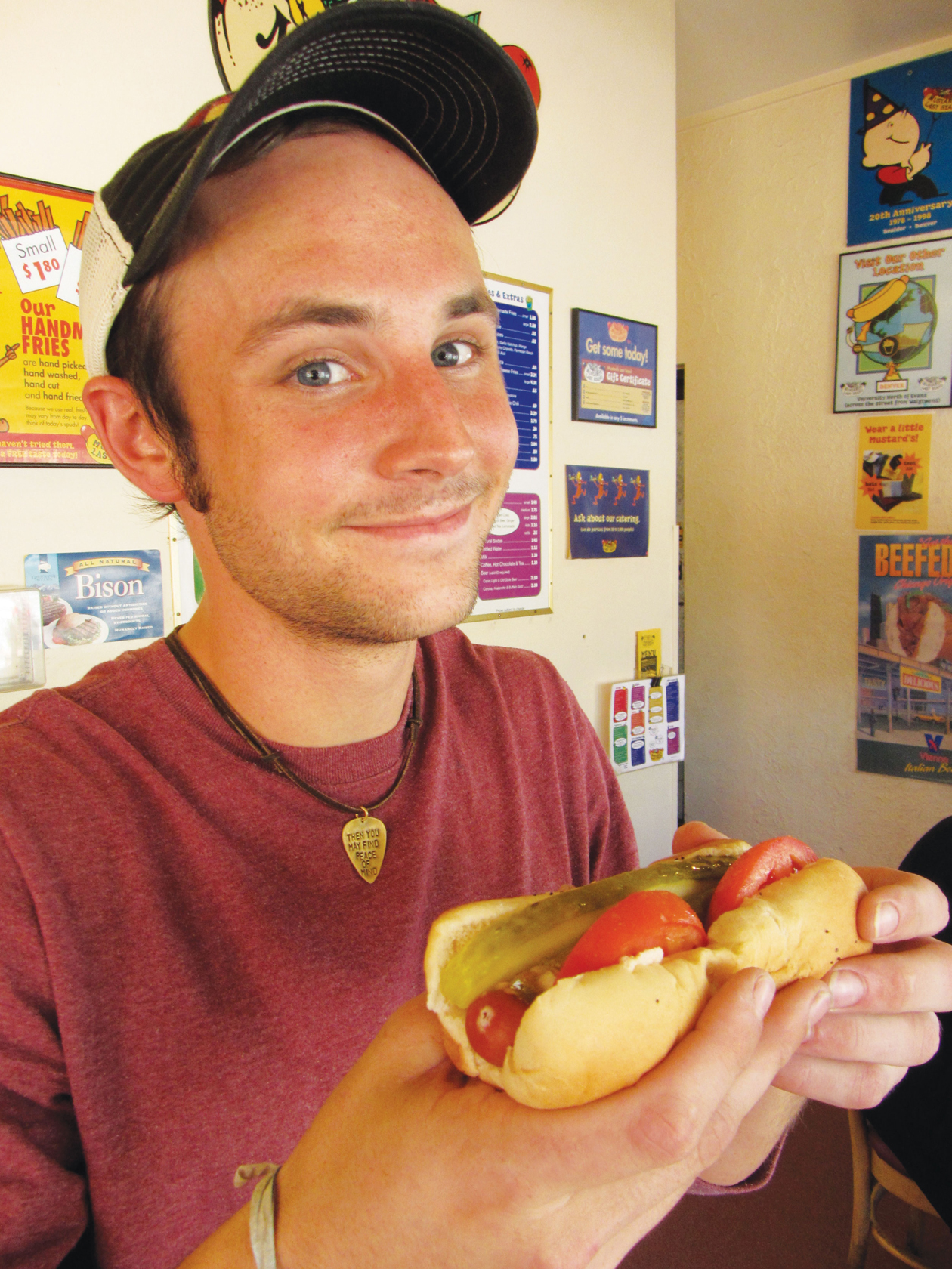 An authentic Chicago dog, hold the ketchup
