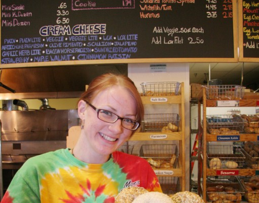 On-the-go bagels and Moe