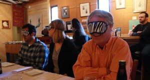 At Twisted Pine, beer with blindfolds and vegetable cream ale