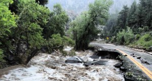 Rock climbing cut off after floods