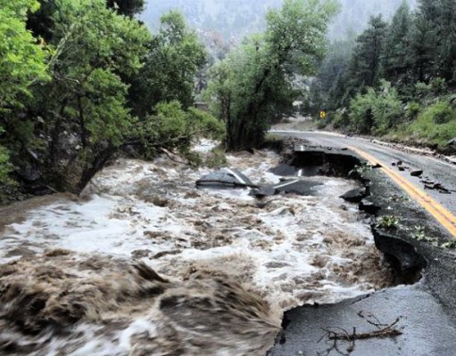 Rock climbing cut off after floods