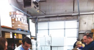 Full backpacks, full stomachs