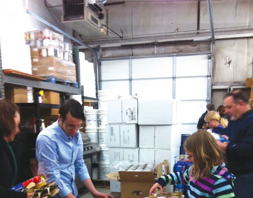 Full backpacks, full stomachs