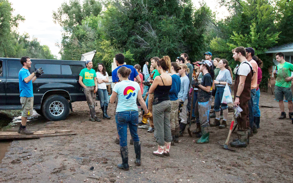 The Mudslingers dedicated an estimated 20,000 volunteer hours to flood relief and victim assistance. 