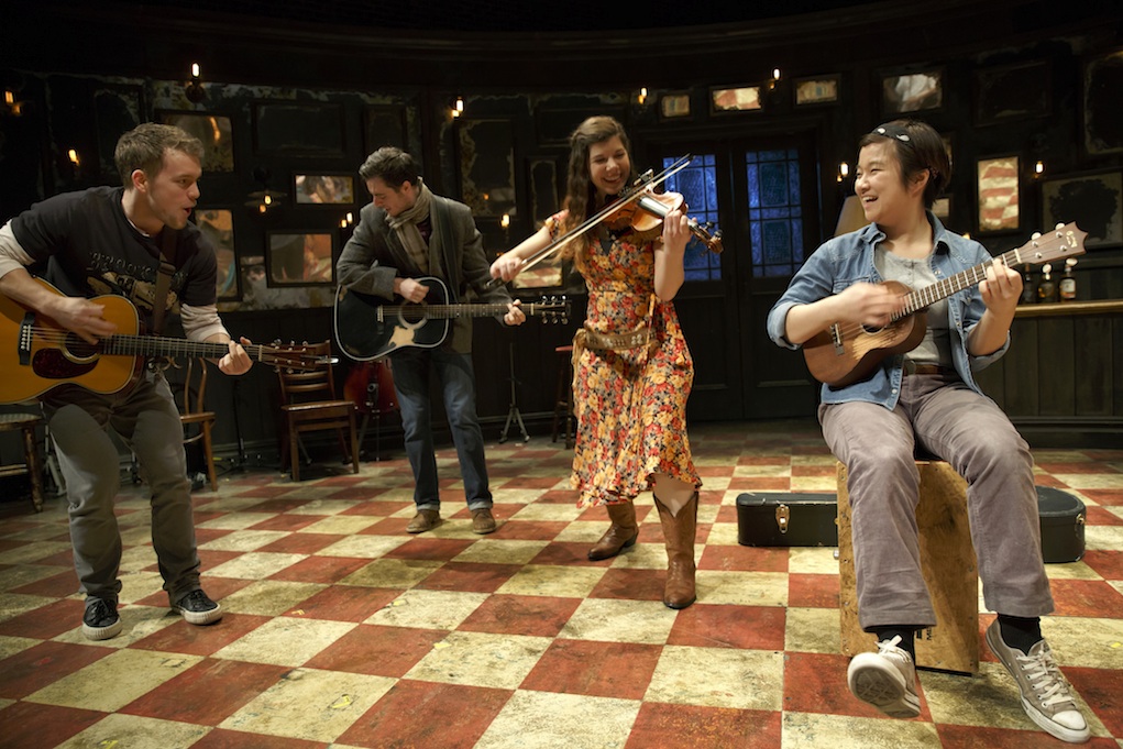 While Once tells the story of Guy and Girl, they are joined on stage by a bevy of talented actors and musicians who are just as important to the show. 