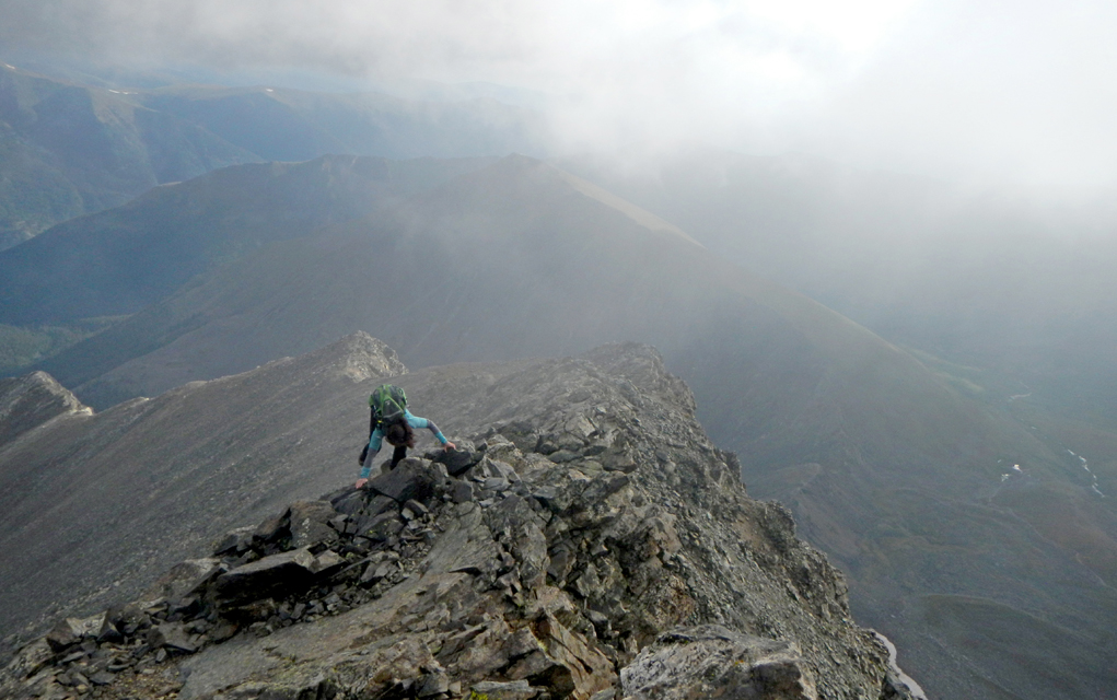 On the way up Kelso Ridge, to the top of 14,267’ Torreys Peak.