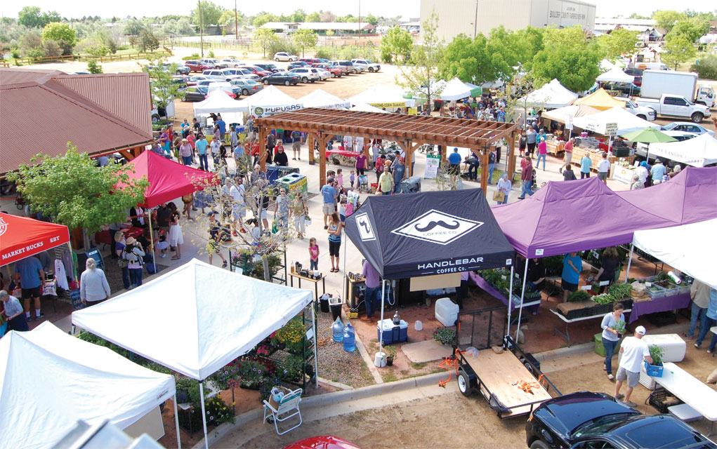 SNAP redemption increased 289 percent at Boulder County Farmers Markets, including the Longmont market pictured here, in one season due to the Harvest Bucks incentive. 