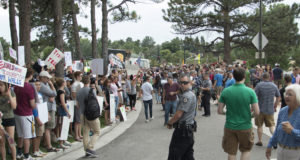 Veterans protest Trump in Colorado Springs