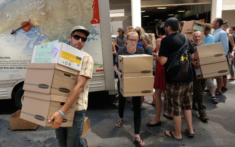 Signatures for Initiatives #75 and #78 turned in for the count