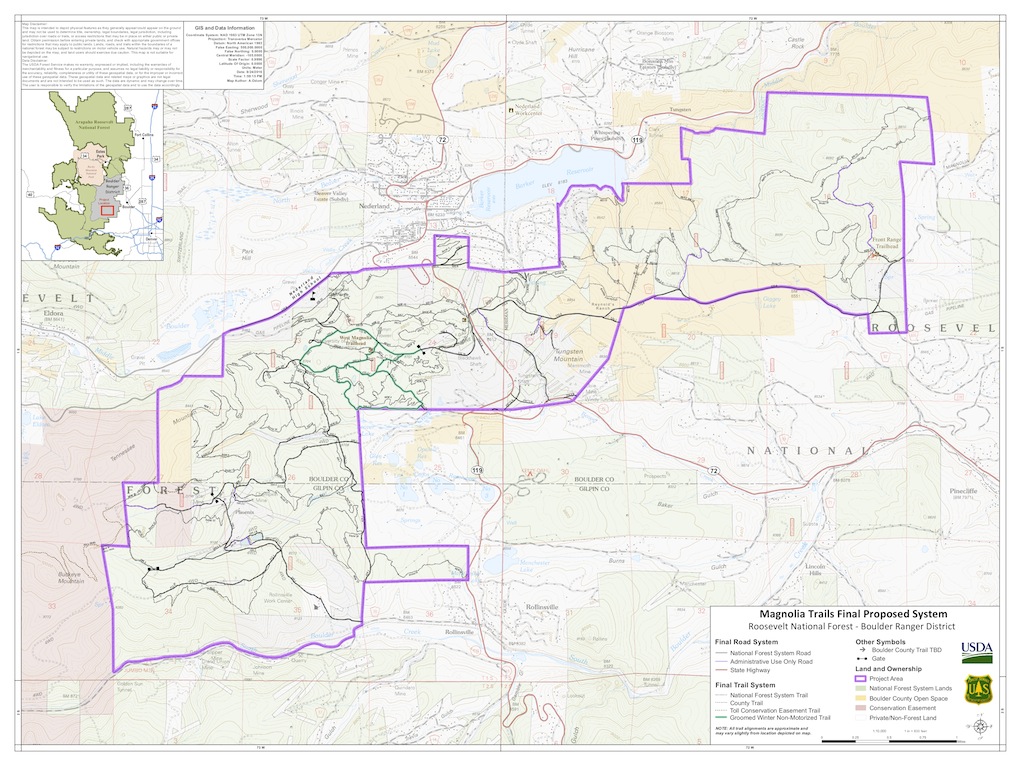 Magnolia Trail System final system map.