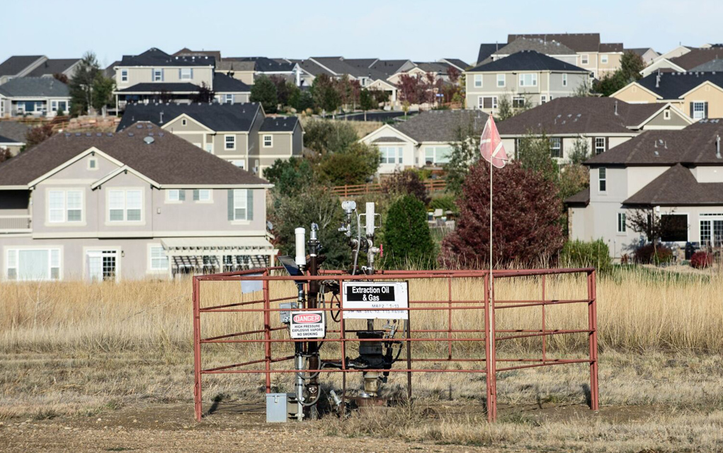 Current Extraction Oil and Gas well in the open space west of Wildgrass, on the Boulder County Parks and Open Space boundary. Extraction says they will shut down this well. 