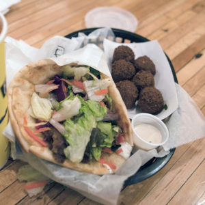 Falafel at Falafel King in Boulder.