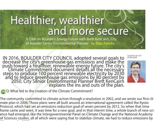 Healther, wealthier and more secure