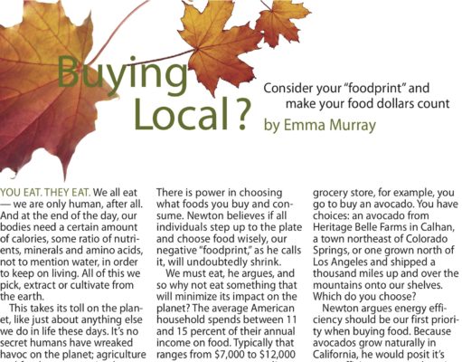 Buying Local?