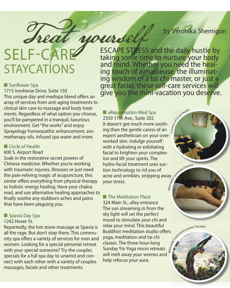 Self-care staycations