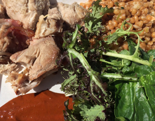 Try this week: Suckling pig with farro, and more