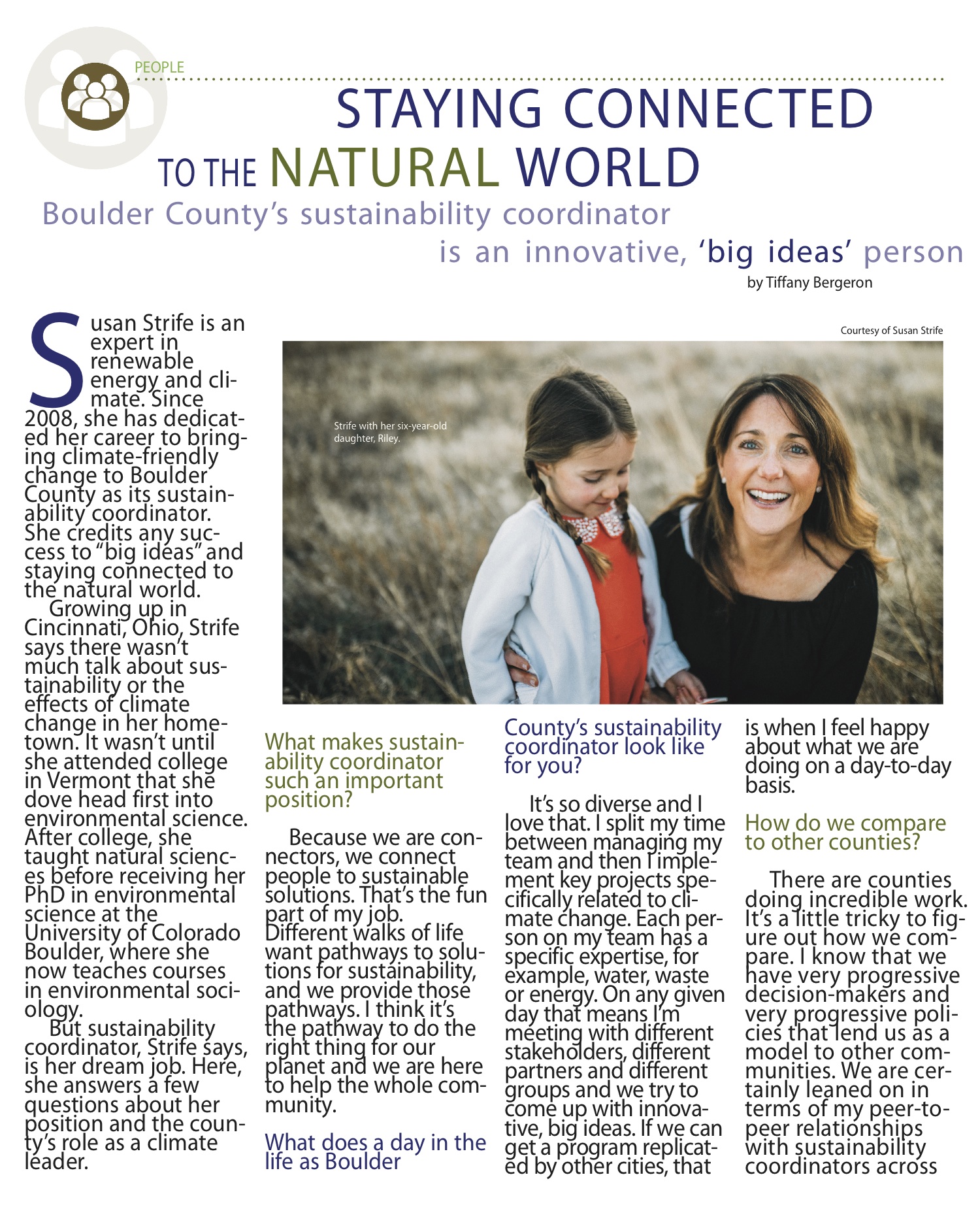 Staying connected to the natural world