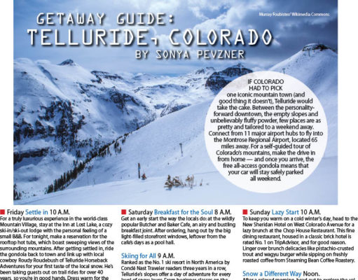 Getaway Guide: Telluride, Colorado