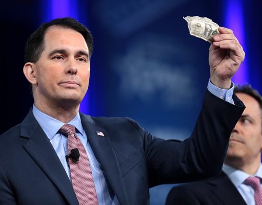 What’s behind this photo of corporate groundbreaking?