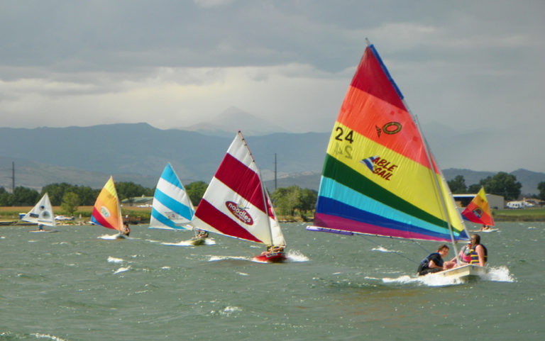 Adjusting the sails