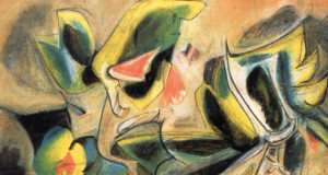 beneath the apple blossoms