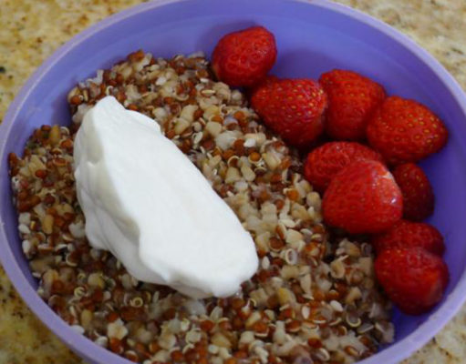 Something with which to eat berries and cream