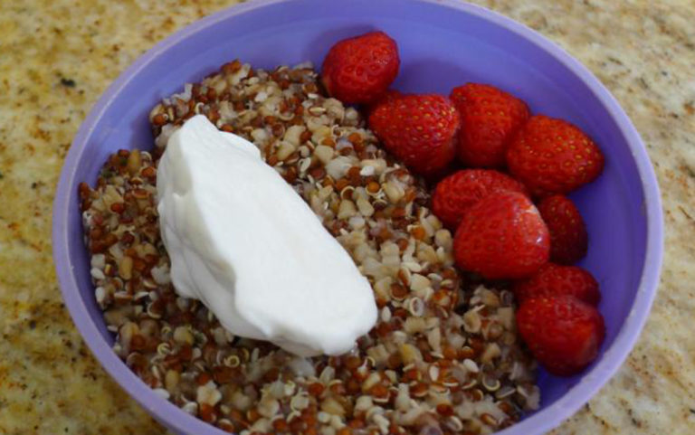 Something with which to eat berries and cream