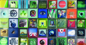 The steep walls of the pyramid