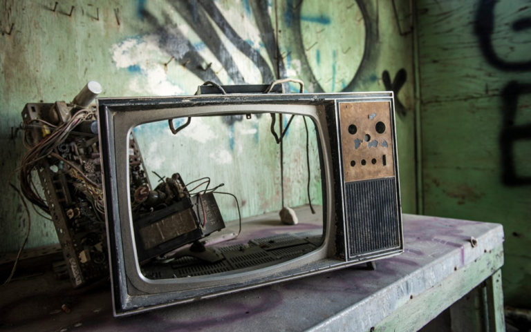Snippet of a Man Talking About His New Television Set