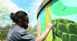 Outside the gallery walls