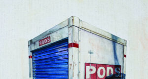 Layers of paper, paint and memory