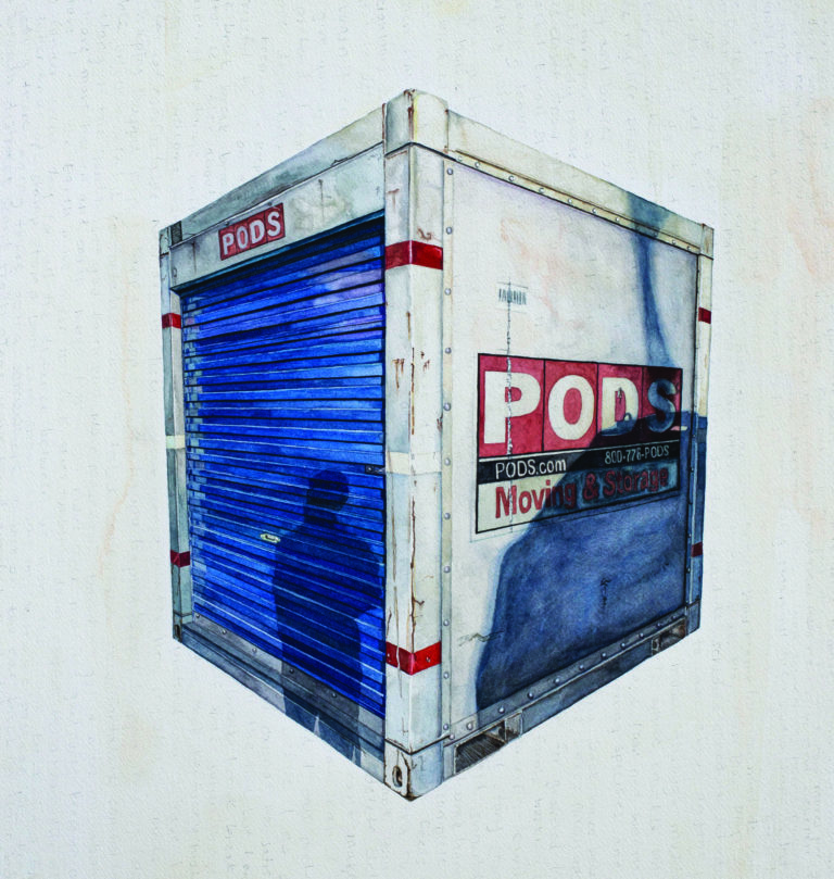 Layers of paper, paint and memory