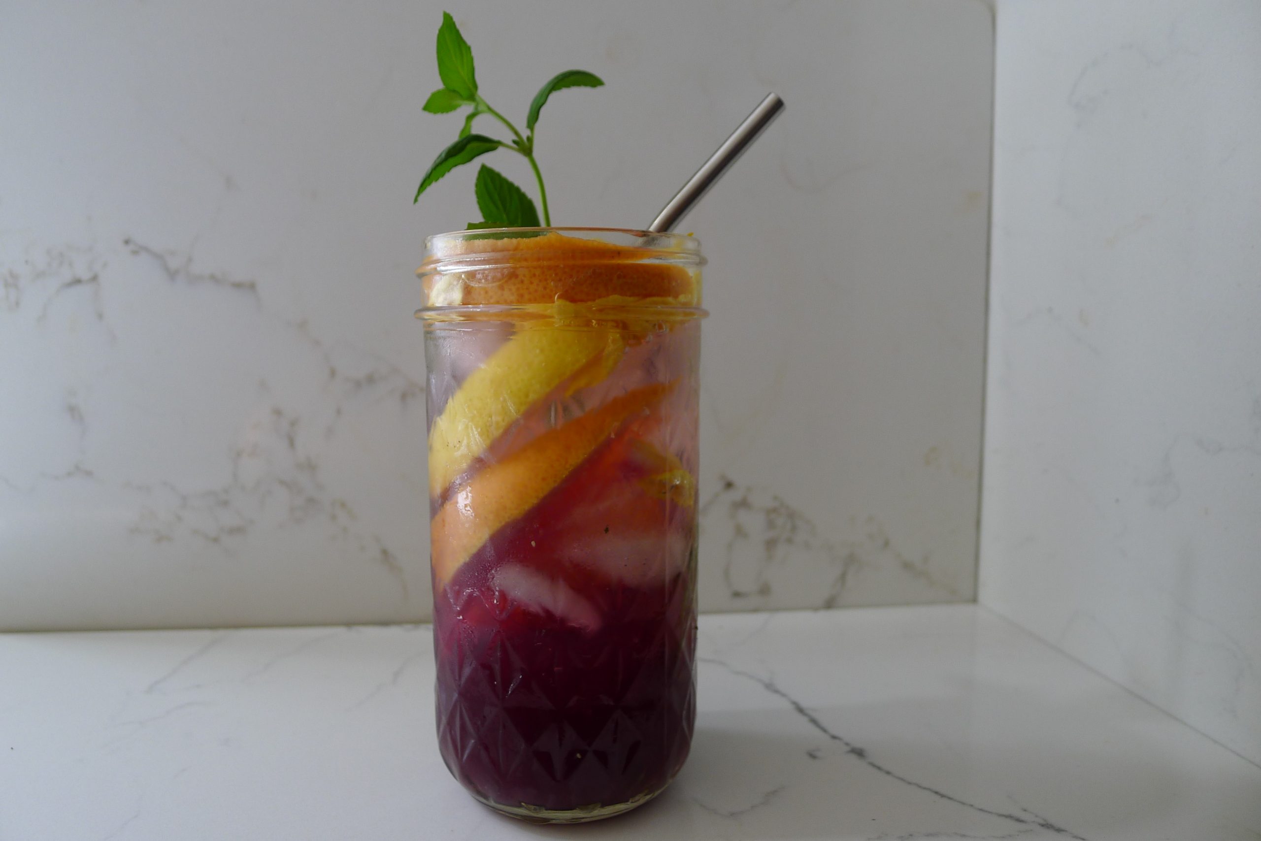 Spicy grape juice