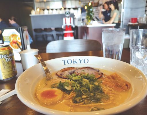 Delivered by a robot, Rakken Ramen is a fully animated meal