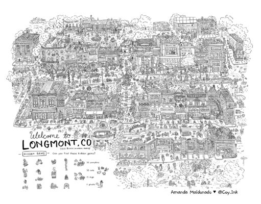 Sketching Longmont in plein air