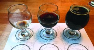 Stout-hearted A flight of stout at Mountain Sun stout month