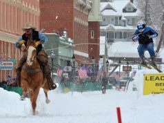 Cowboys and ski bums 2014 Leadville behind Jeff Dahl