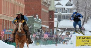 Cowboys and ski bums 2014 Leadville behind Jeff Dahl